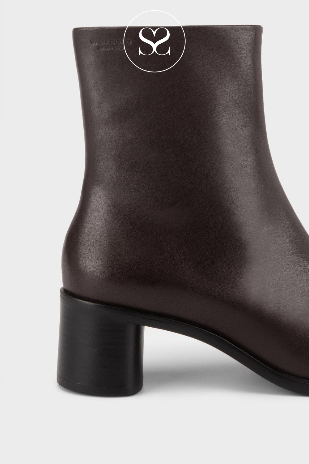 Vagabond Chocolate Brown Ankle Boots - Fay 6100-001-35 Side View