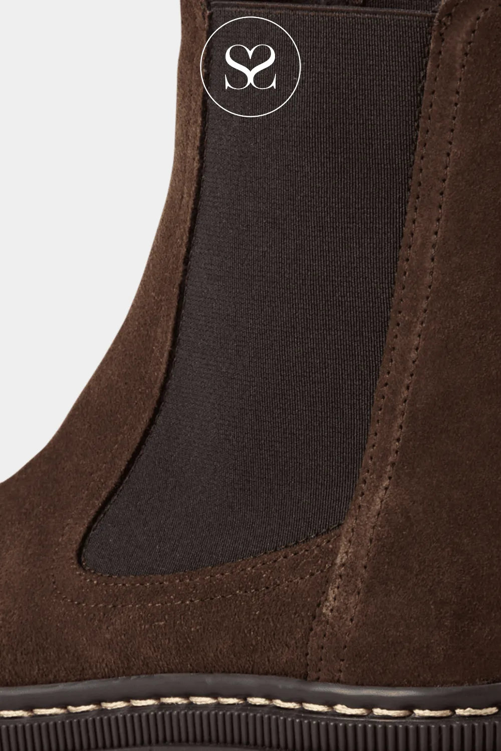 TAMARIS BROWN LEATHER SUEDE CHELSEA BOOTS - 1-25491-41 IRELAND
