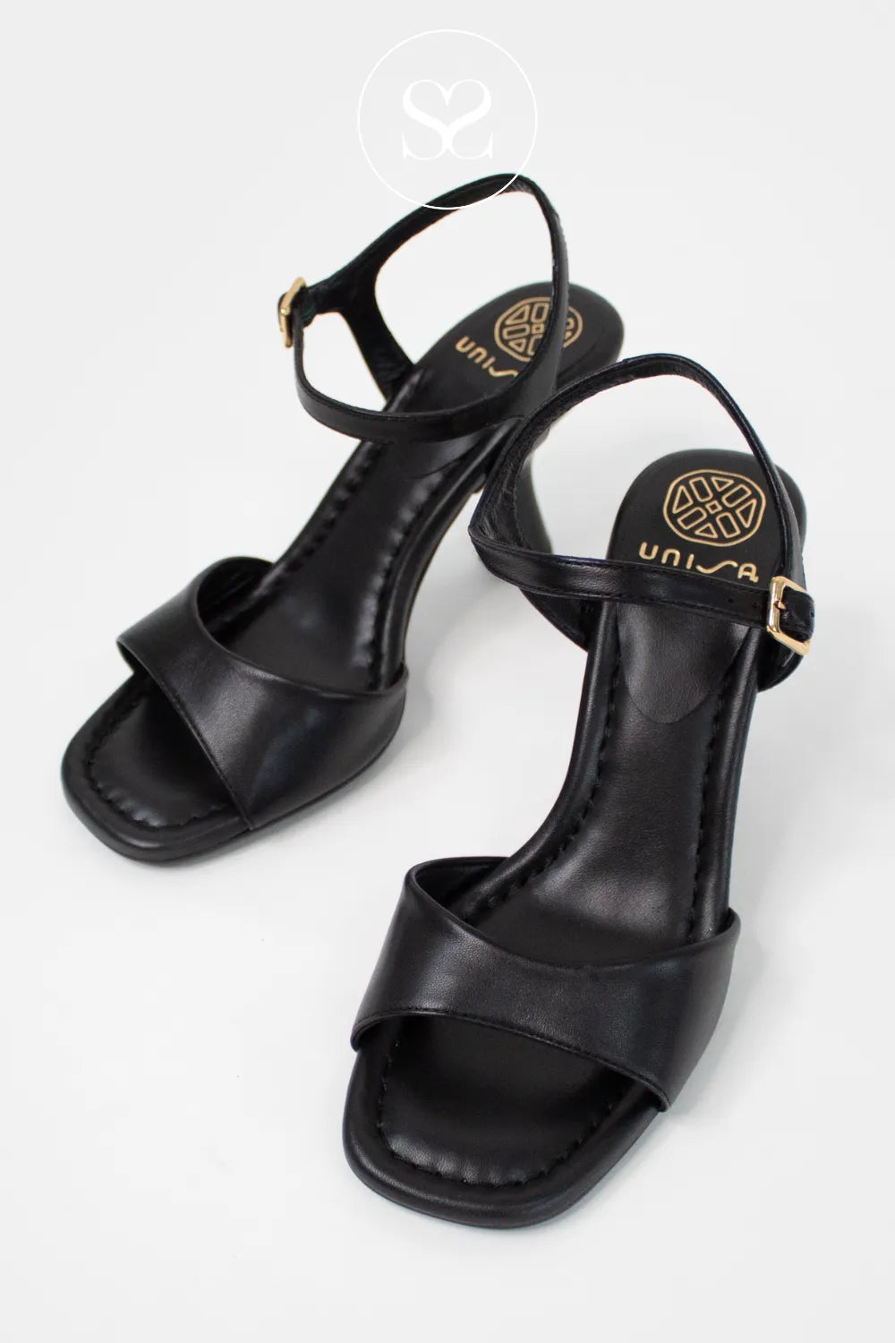 Unisa Black Strappy Sandals - Sabor