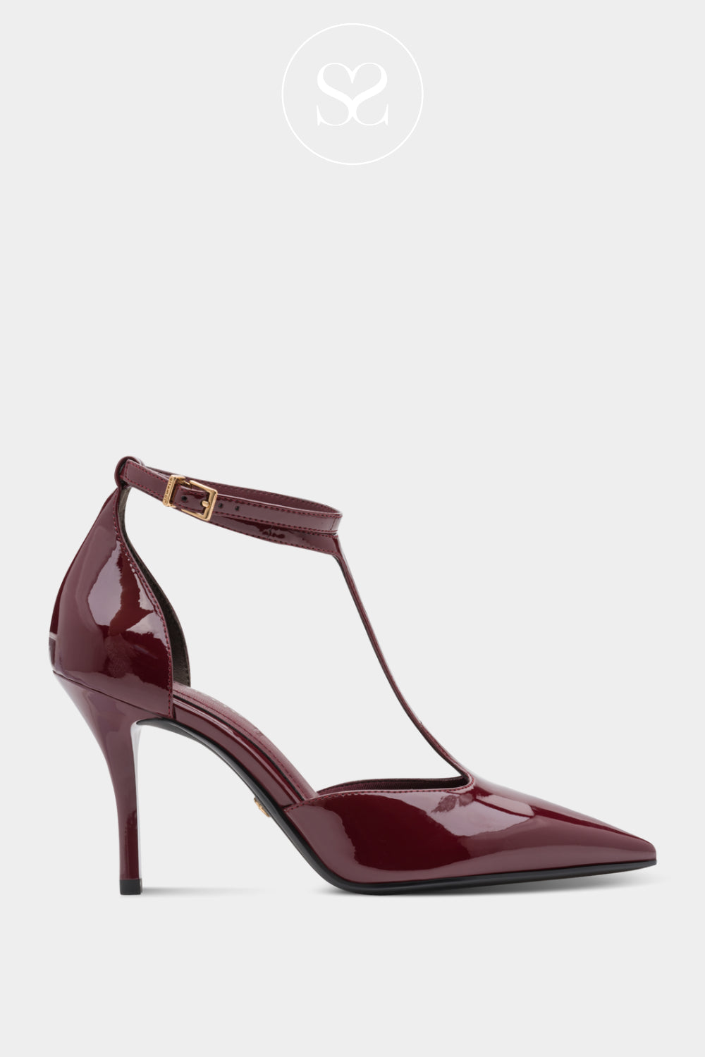 Tamaris Wine Patent Leather Heels 1-22461-47 Ireland