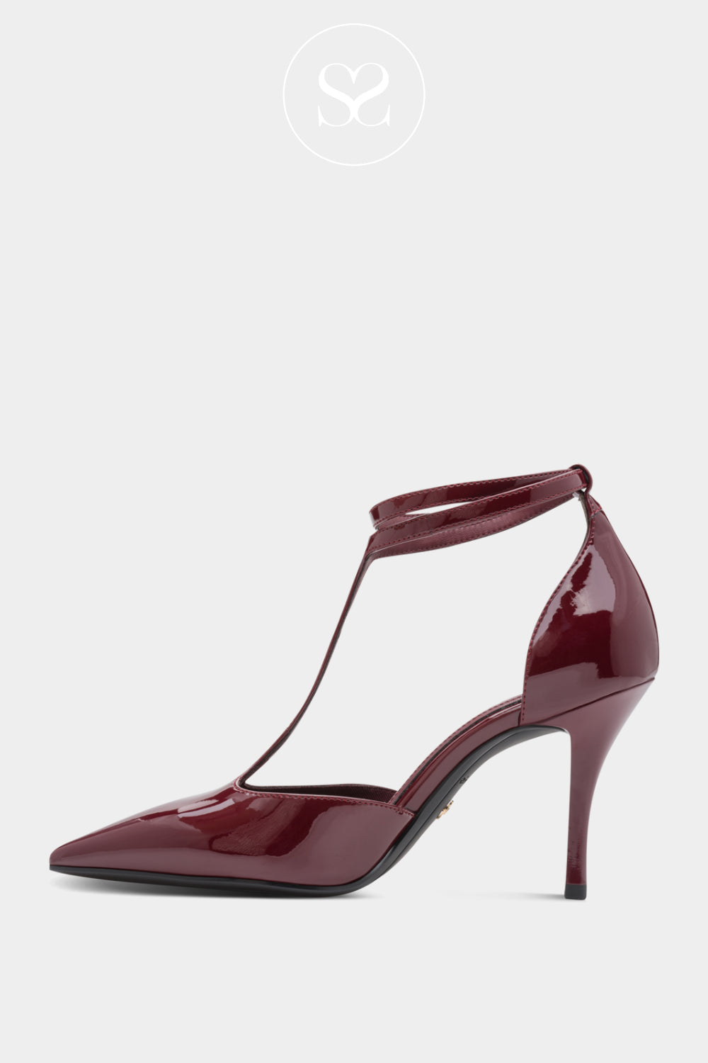 Wine red Patent Leather High Heel for Women in Ireland