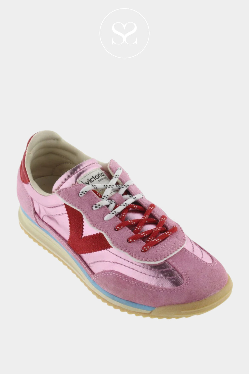 Buy Victoria pink metllic trainers online in Ireland