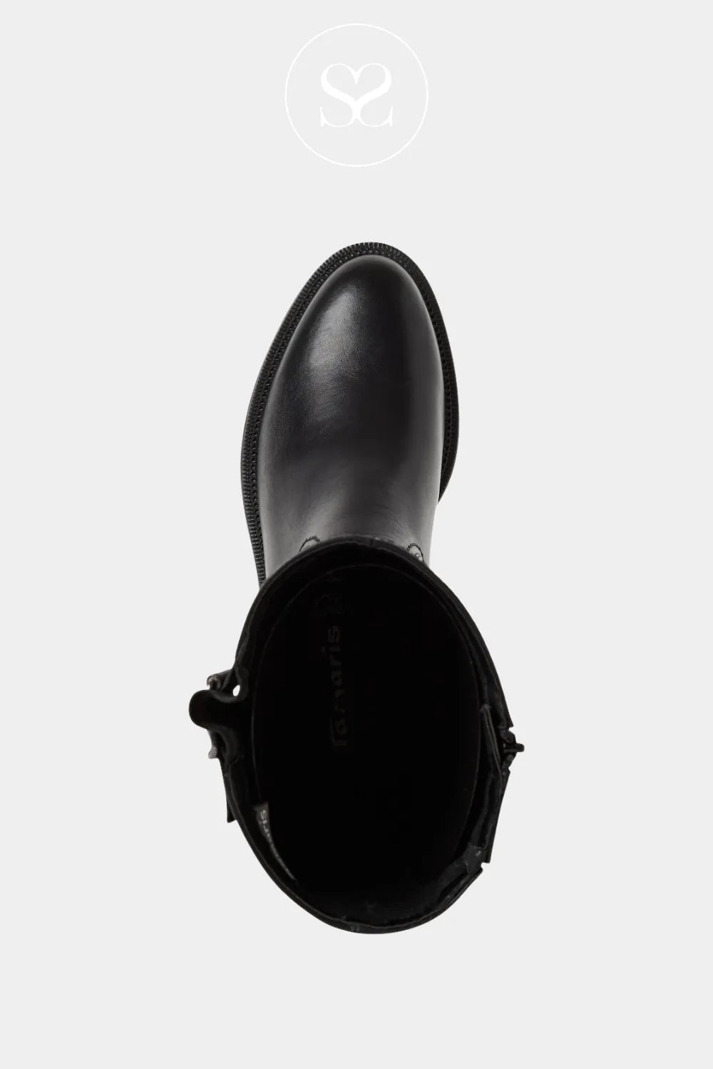 TAMARIS BLACK BLOCK HEEL KNEE HIGH BOOTS - 1-25503-45