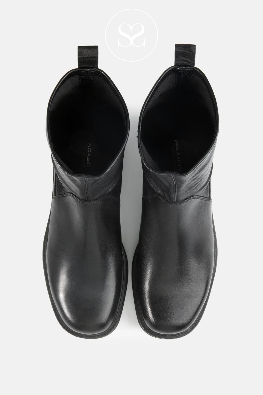 VAGABOND TARA 6046-002 BLACK WEDGE ANKLE BOOTS