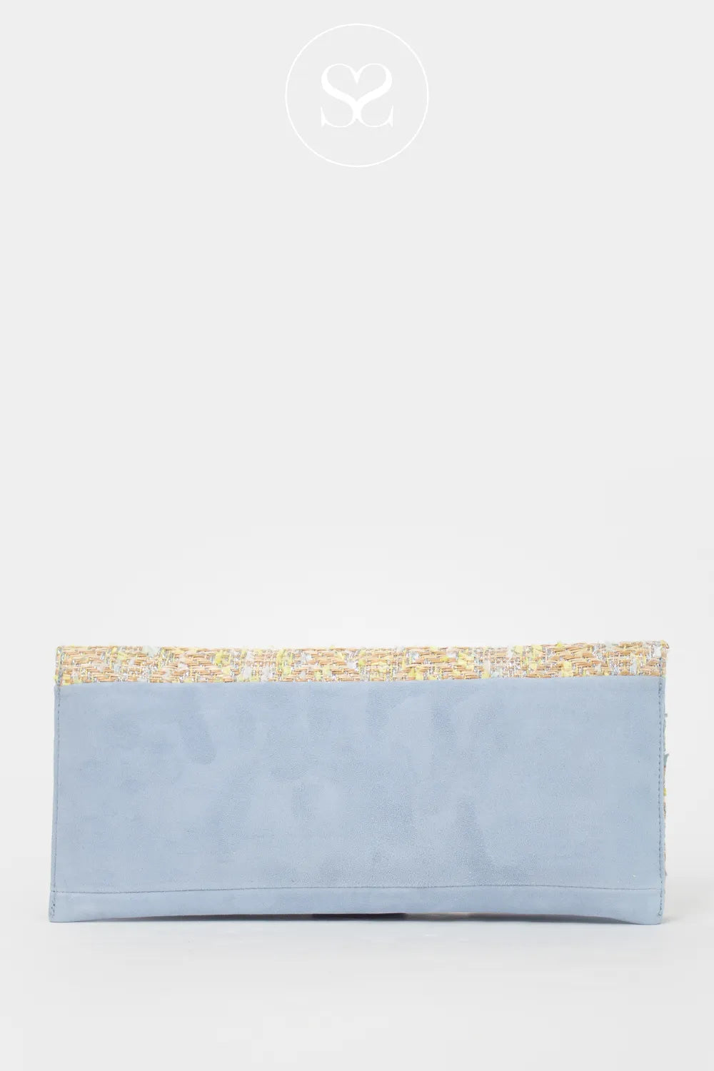 Lodi Blue Weave Envelope Clutch Bag L1900