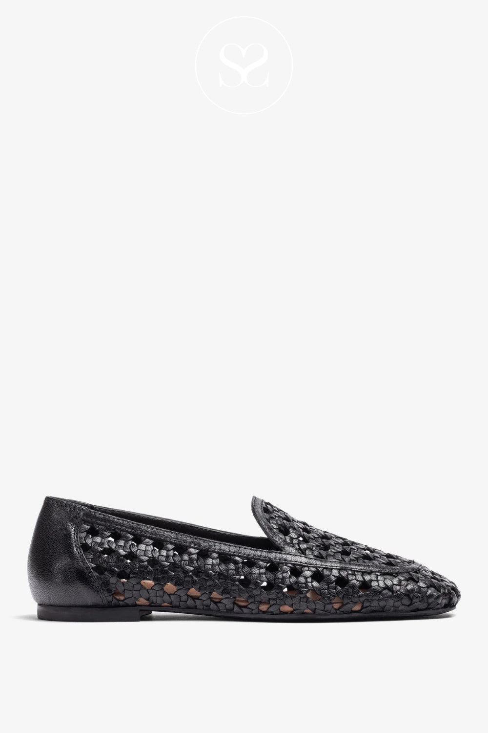 Unisa Black Woven Loafers - Baix