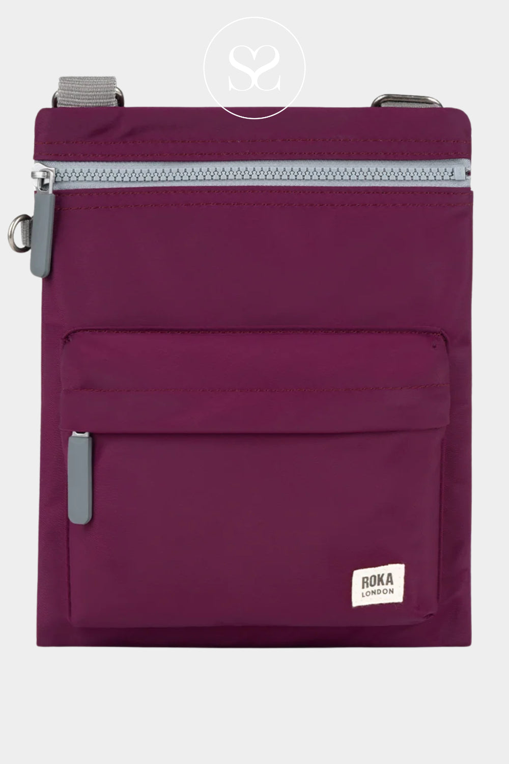 Roka Burgundy Waterproof Crossbody Messenger Bag - Chelsea B