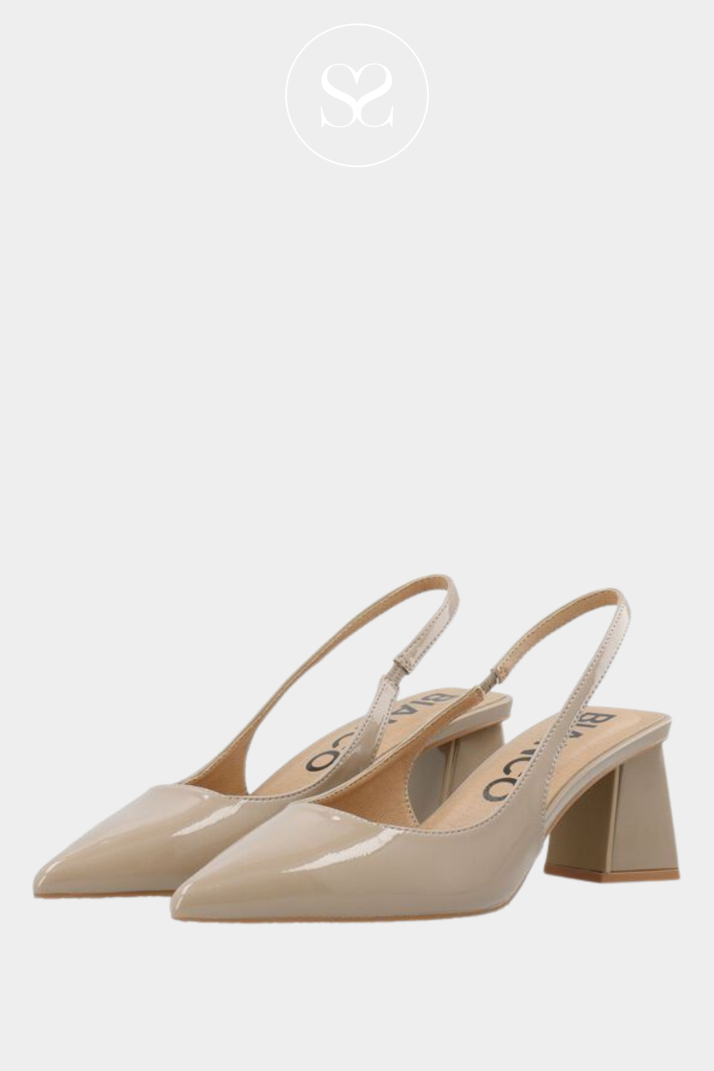 mid heel lock heel slingback shoe. Perfect for summer workwear. Everyday comfort heels