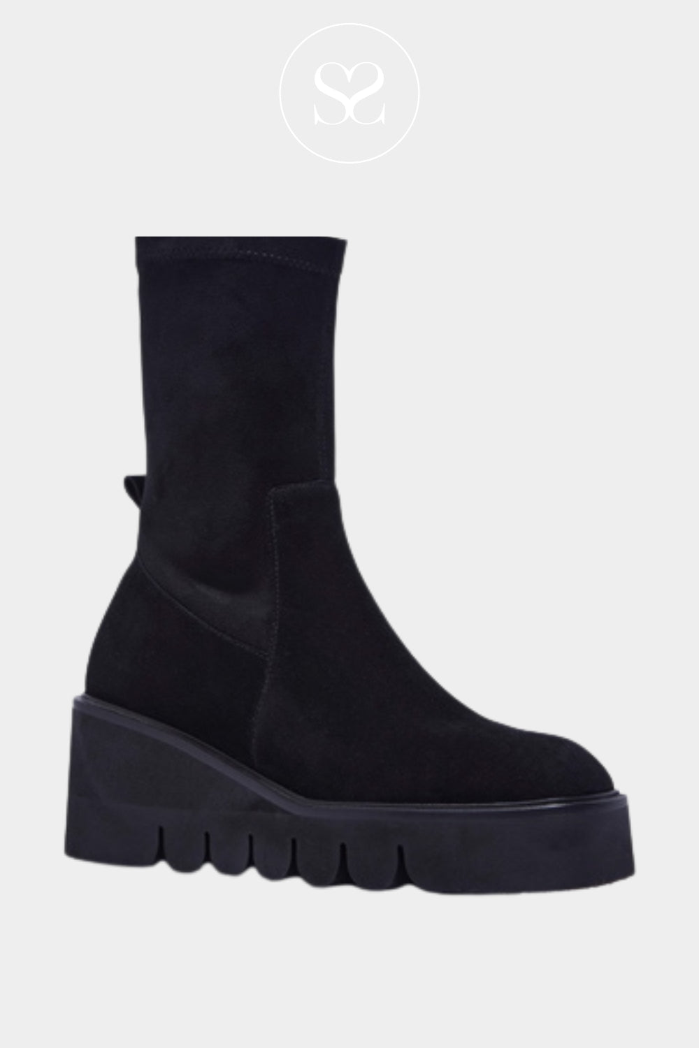 CARL SCARPA LADIES WEDGE BOOTS IRELAND WITH WEDGE SOLE ARIELLA