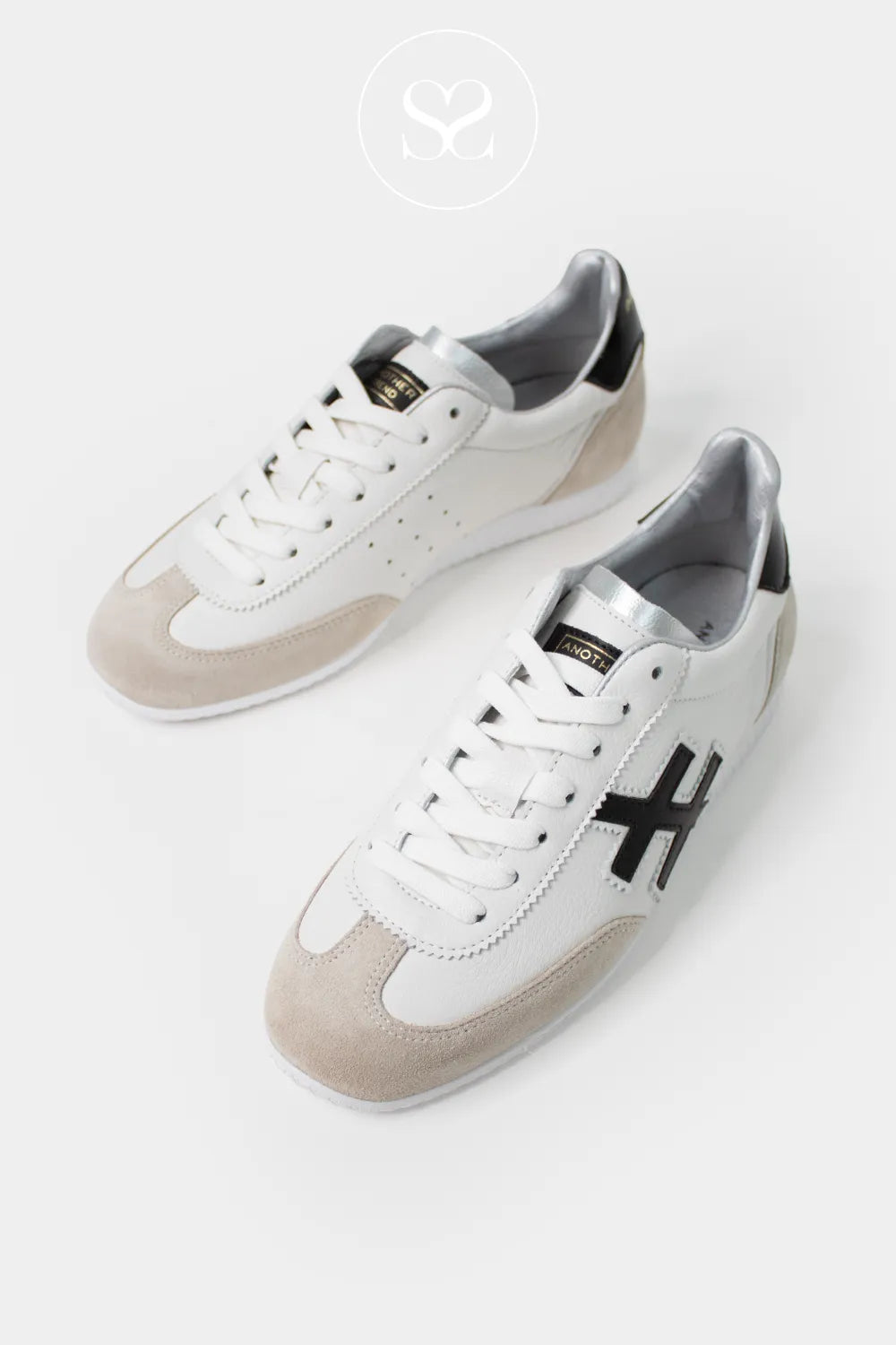 Another Trend White And Black Trainers - A078-1891