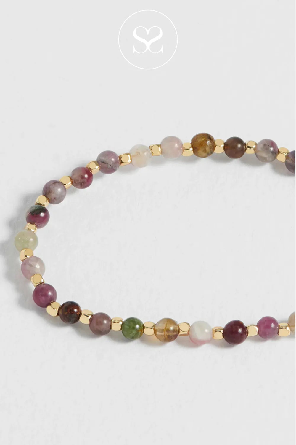 ESTELLA BARTLETT GOLD PLATED TOURMALINE WELLNESS AMELIA BRACELET EBB6865G