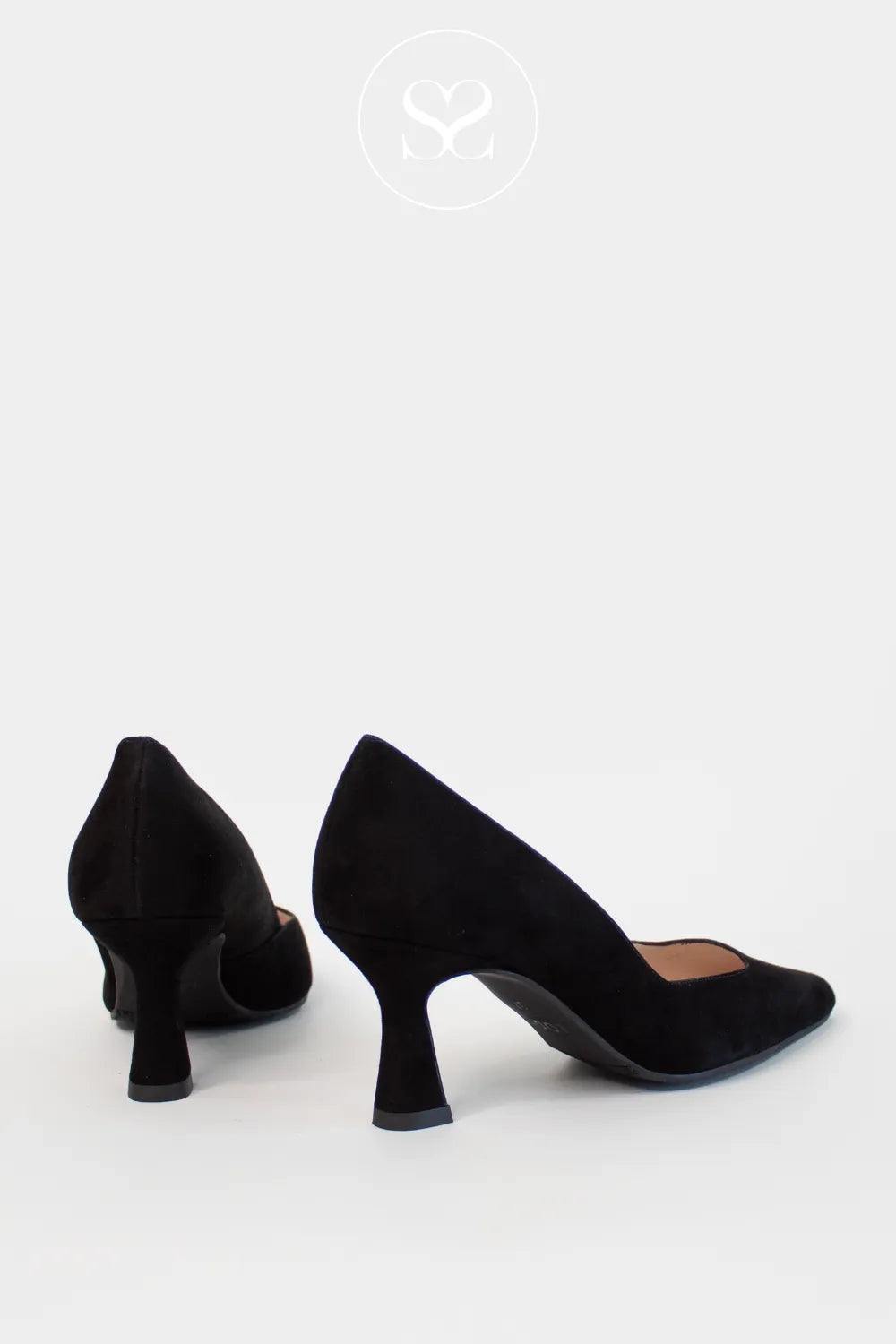 LODI Black soft suede ladies shoes Ireland with pointed toe GENIUS