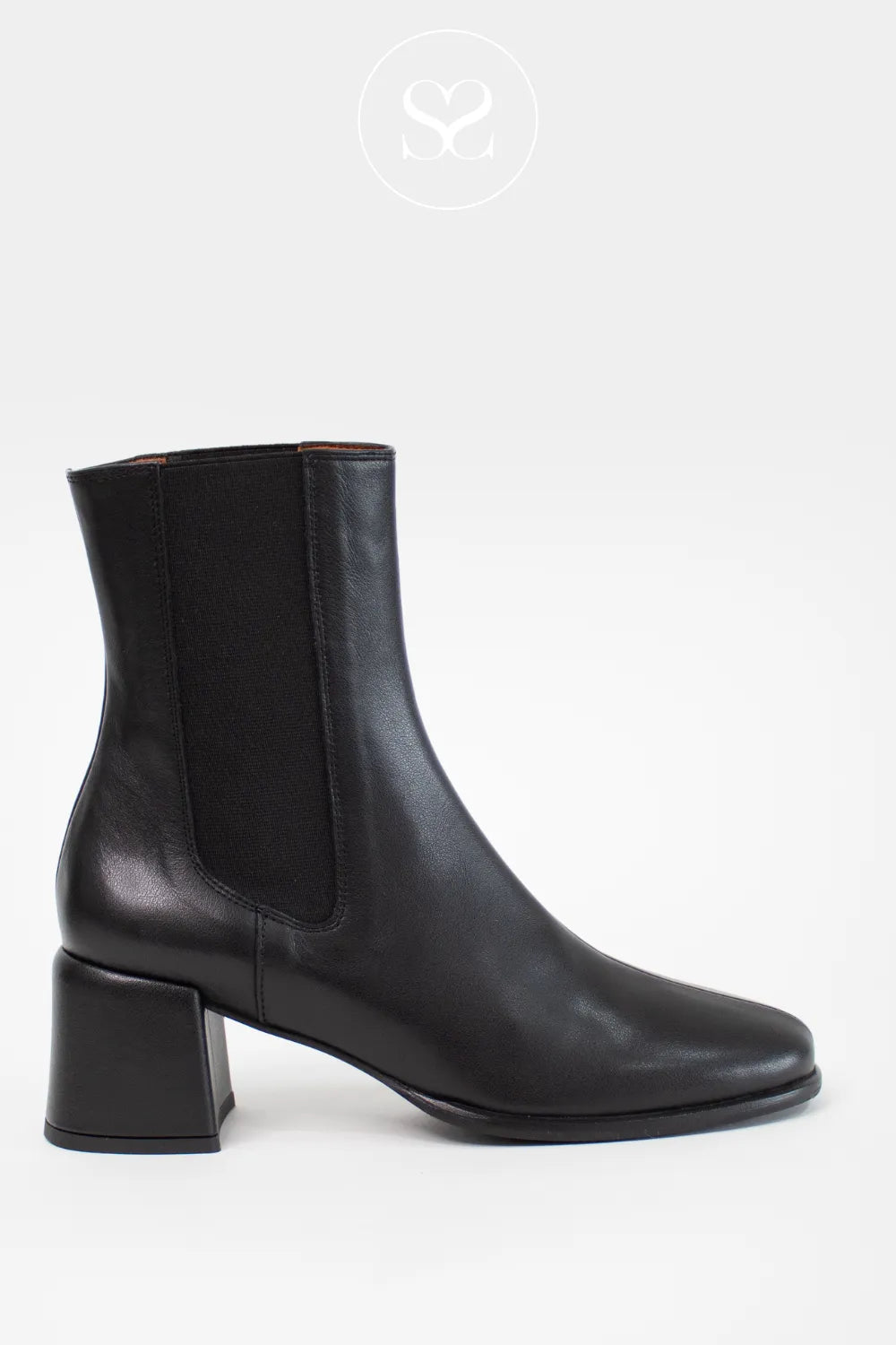 ANGEL ALARCON BLACK HEELED CHELSEA BOOTS - YTELAS