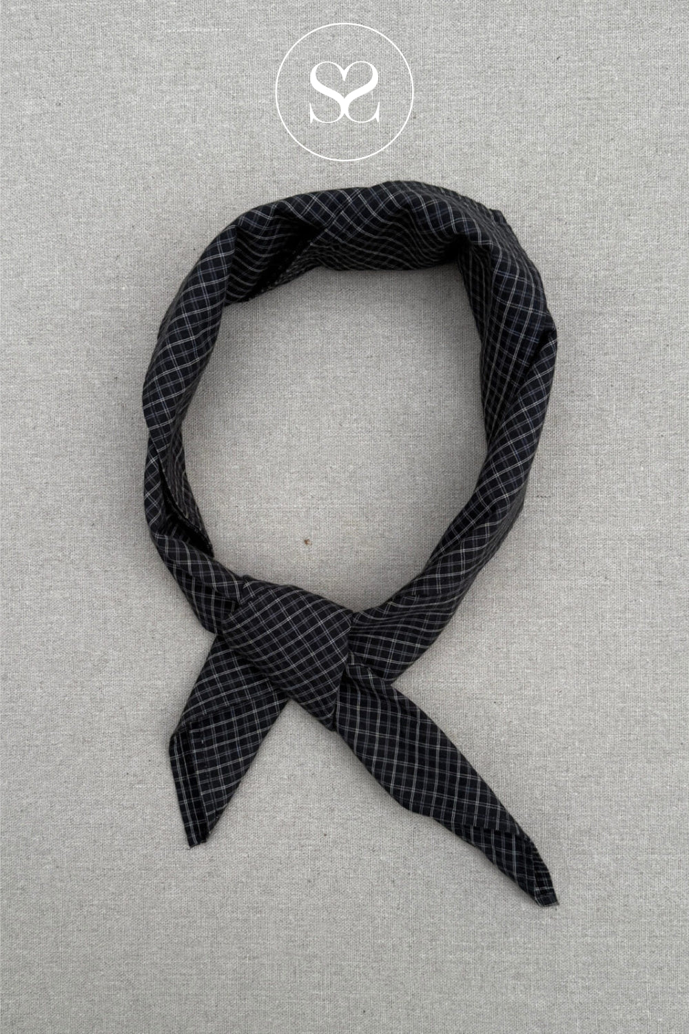 Boii Black Check Neck Scarf - Meny Ireland