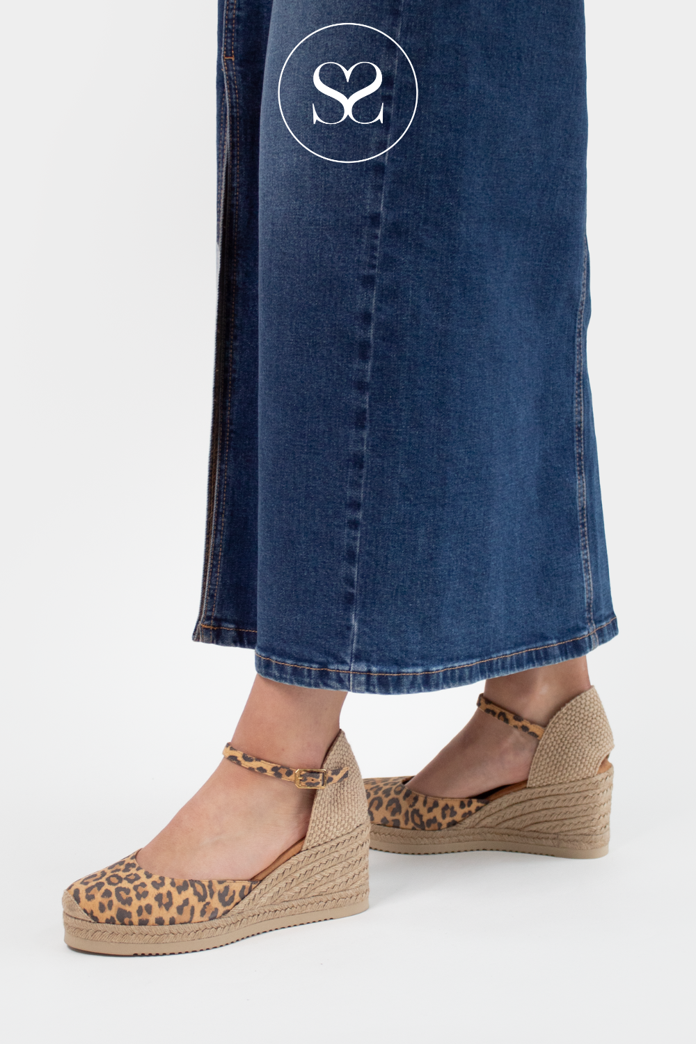 COMFORTABLE AND LIGHTWEIGHT ESPADRILLE WEDGES FROM UNISA IN LEOPARD PRINT