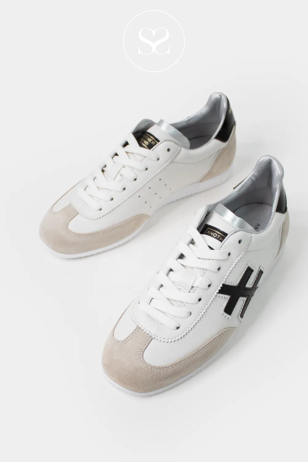 Another Trend White And Black Trainers - A078-1891