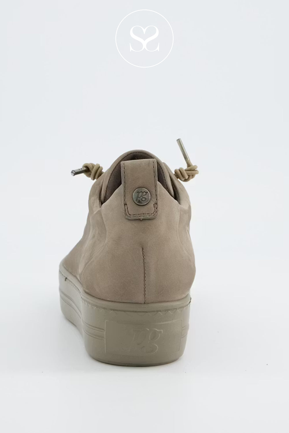 Beige platform trainers for women from Paul Green - 5017