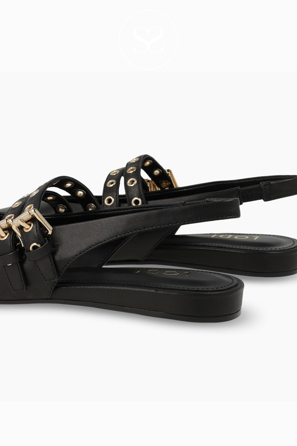 Lodi Black Pointed Double Strap Pumps - A-Soria