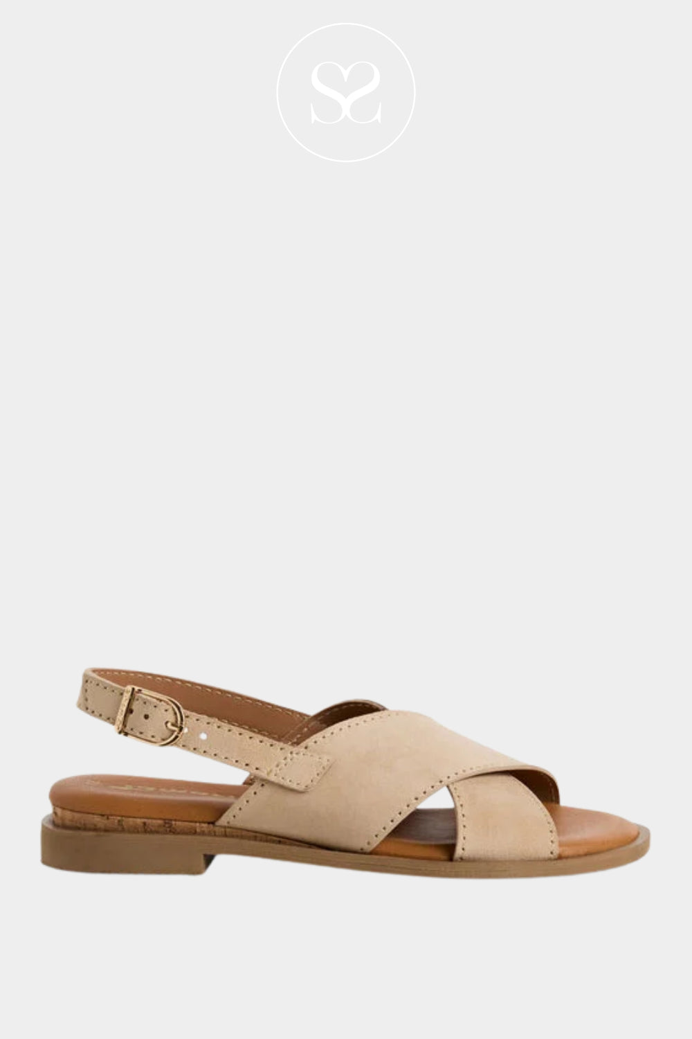 Tamaris Beige Slingback Sandals - 1-28102-44 Ireland