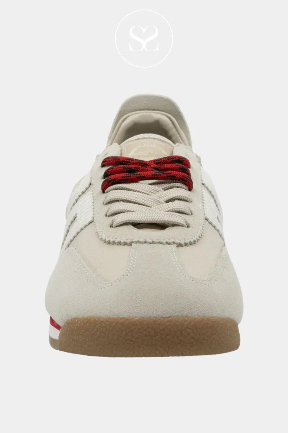 BACK70 Beige Retro Trainers - Rocket