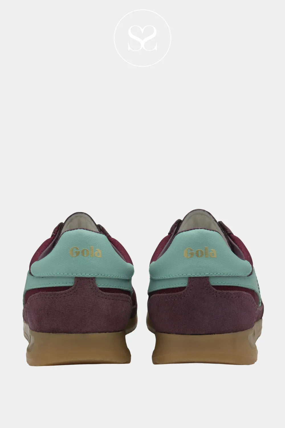 GOLA TORNADO WINE TRINERS WITH TURQOISE HEEL AND SINGATURE GOLD GOLA DETAIL