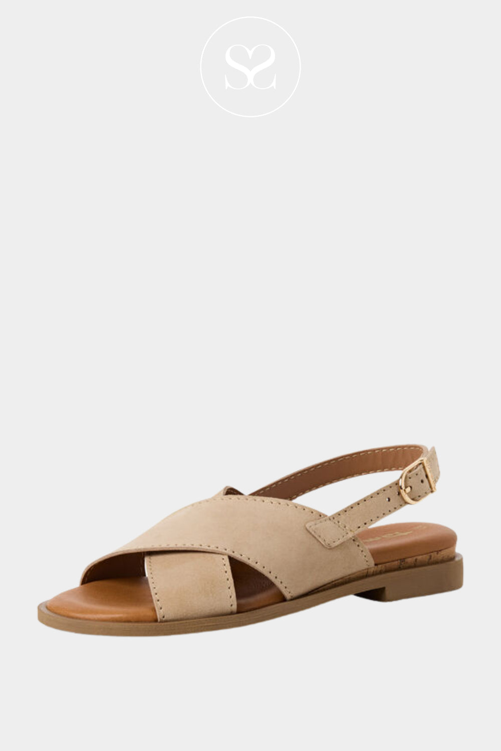 Tamaris Beige Slingback Sandals - 1-28102-44
