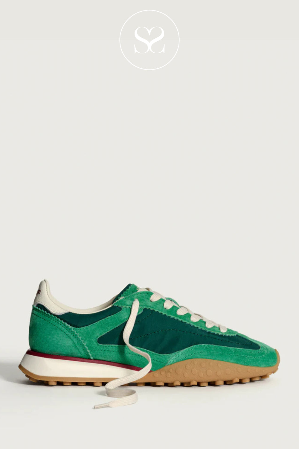HOFF GREEN RETRO STYLE TRAINERS WOMEN - BRIDGE