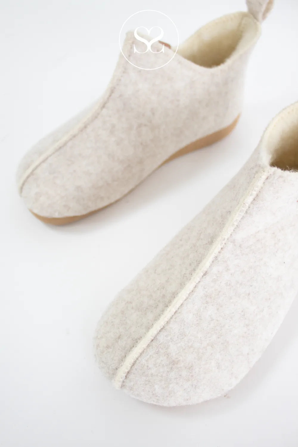 ANOTHER STEP CREAM FAUX FUR BOOTIE STYLE SLIPPERS 55066014