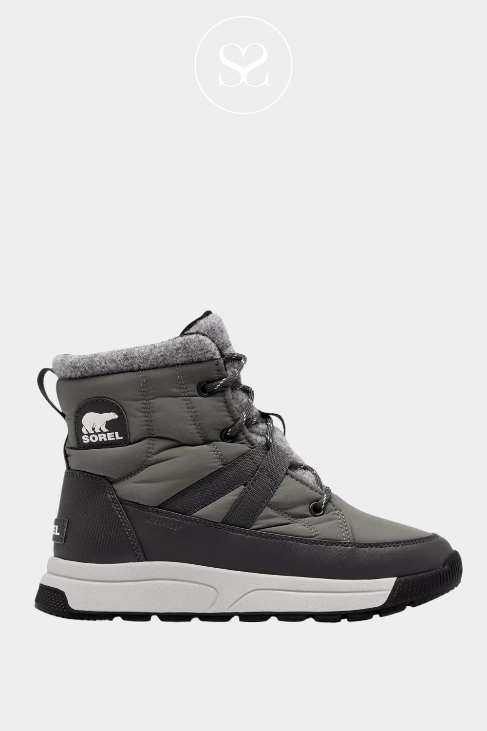 Sorel Grey Insulated Waterproof Boots for Women - Whitney III