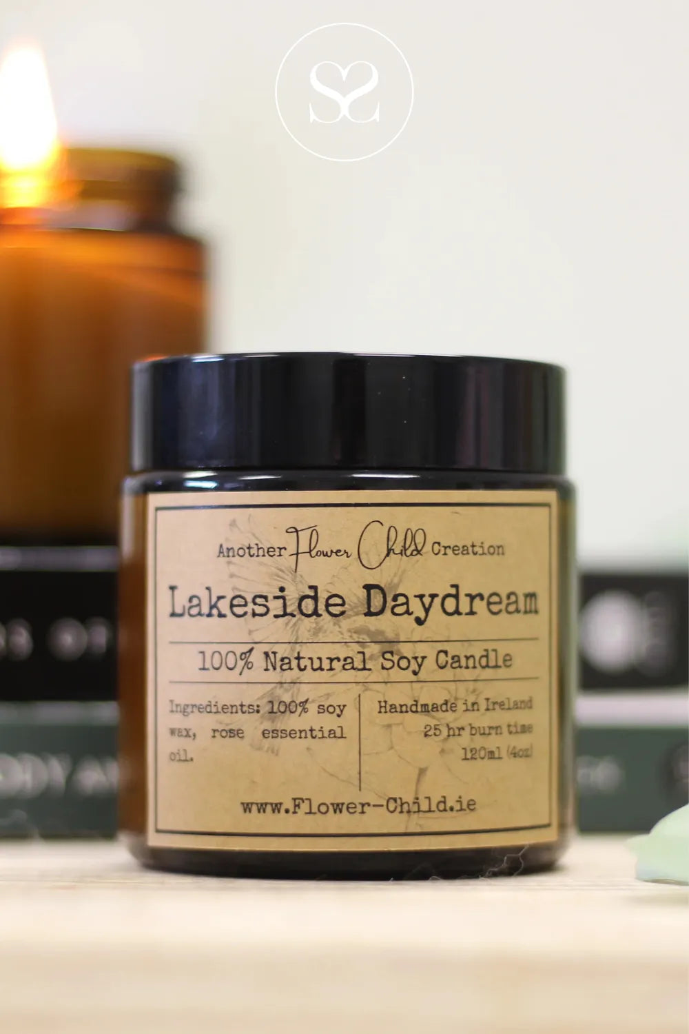 FLOWER CHILD CANDLE - LAKESIDE DAYDREAM GIFTS MADE IN IRELAND