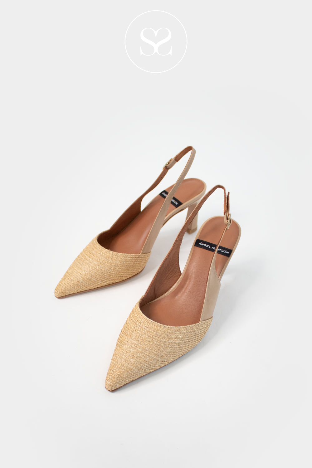 Angel Alarcon Camel Woven Sling-backs Carola