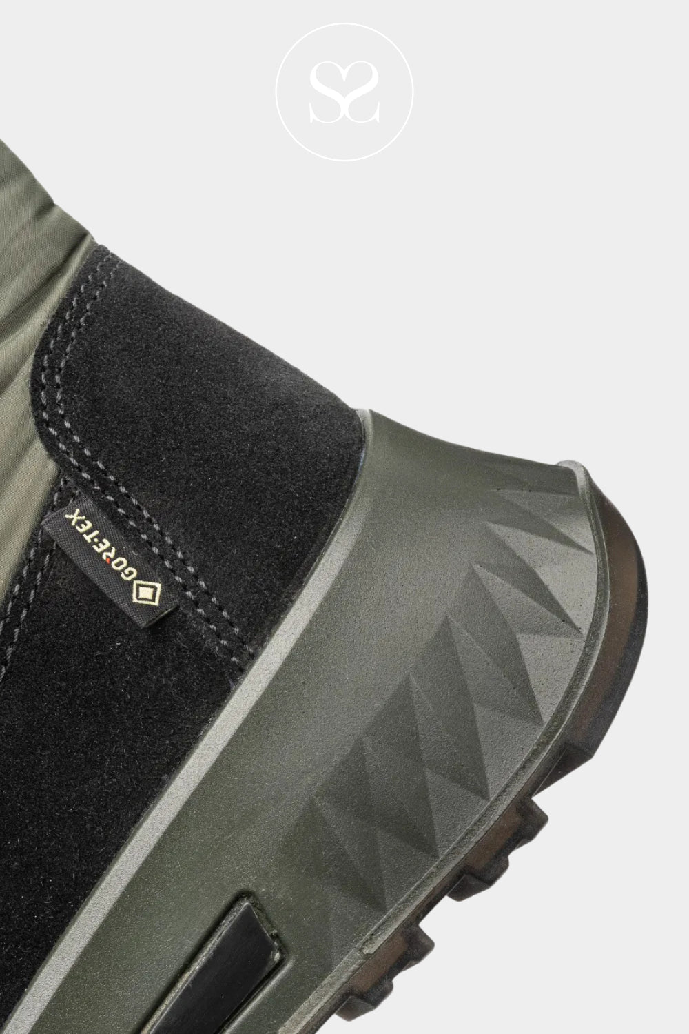 ARA GREEN/BLACK BOOTS WITH RUBBER GRIP SOLE IRELAND