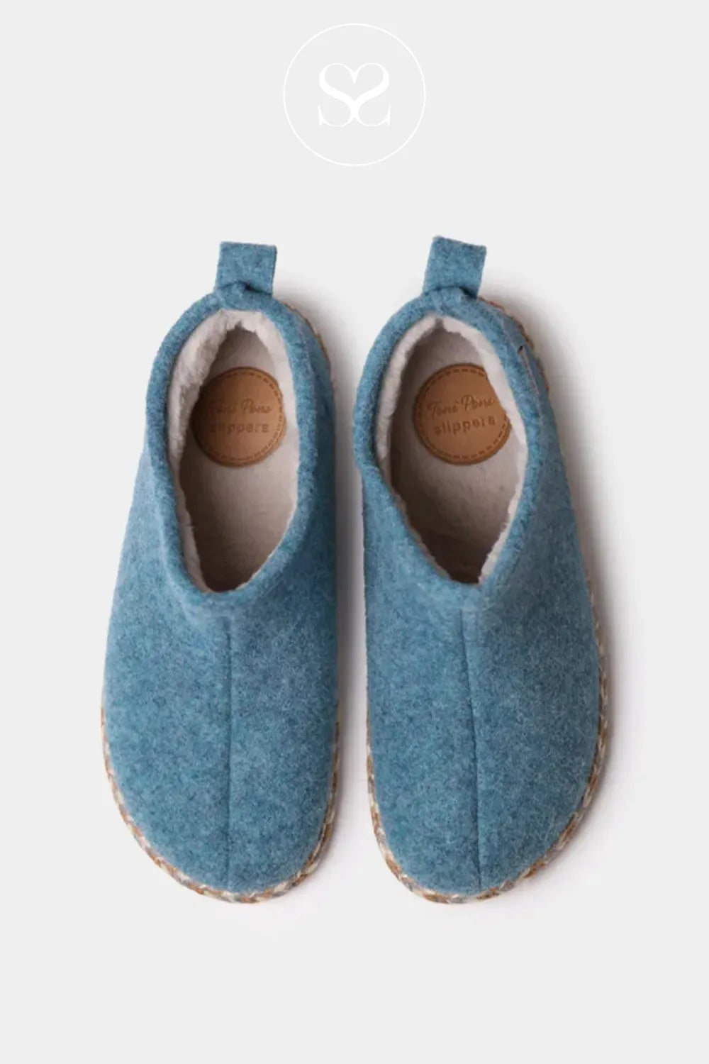 TONI PONS DUNA FP TURQUOISE BOOT SLIPPERS WITH FLEECE LINING