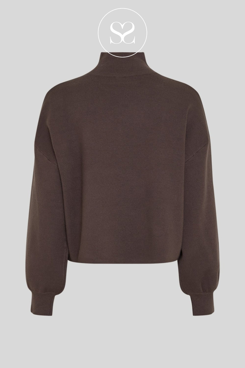 Brown Turtleneck Jumper - Mercy East rom MSCH Copenhagen
