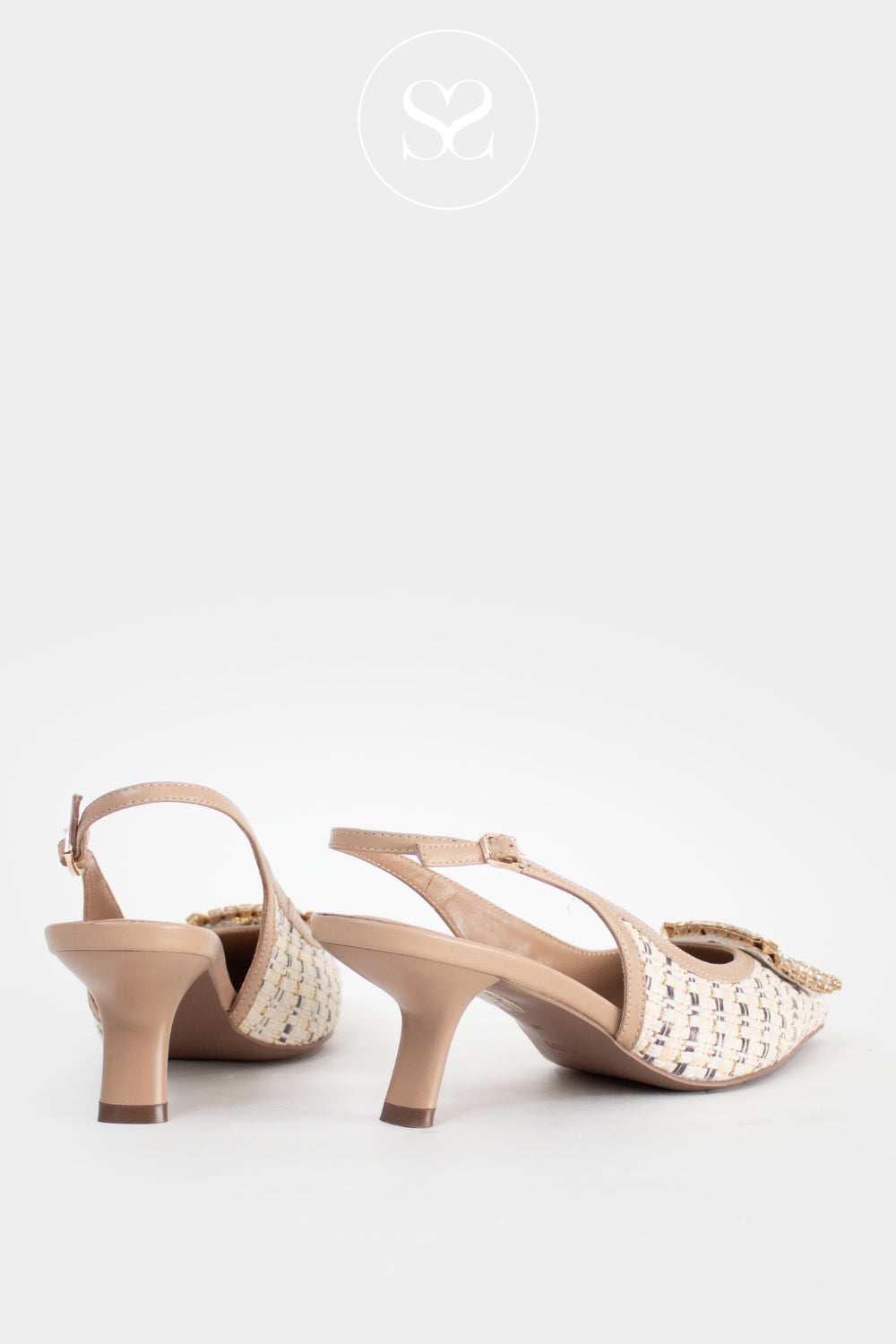 Lodi Camel Woven Slingback - A-Cefeo