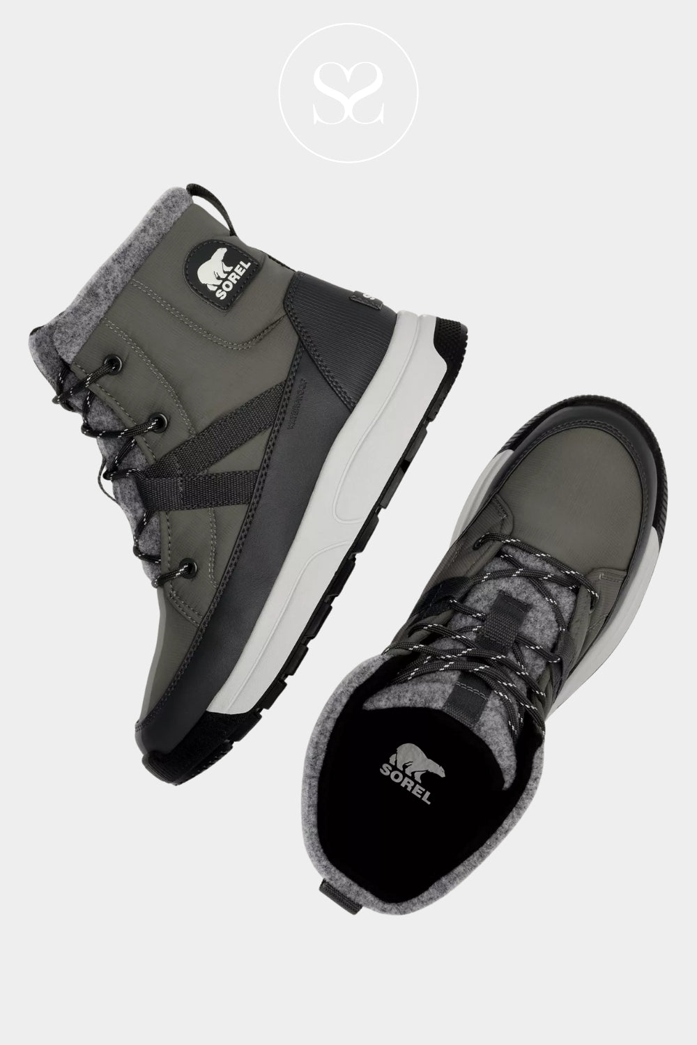 Sorel Grey Insulated Waterproof Boots for Women - Whitney III