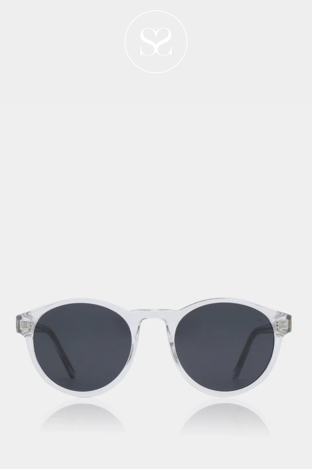 A.KJAERBEDE Crystal White Sunglasses - Marvin