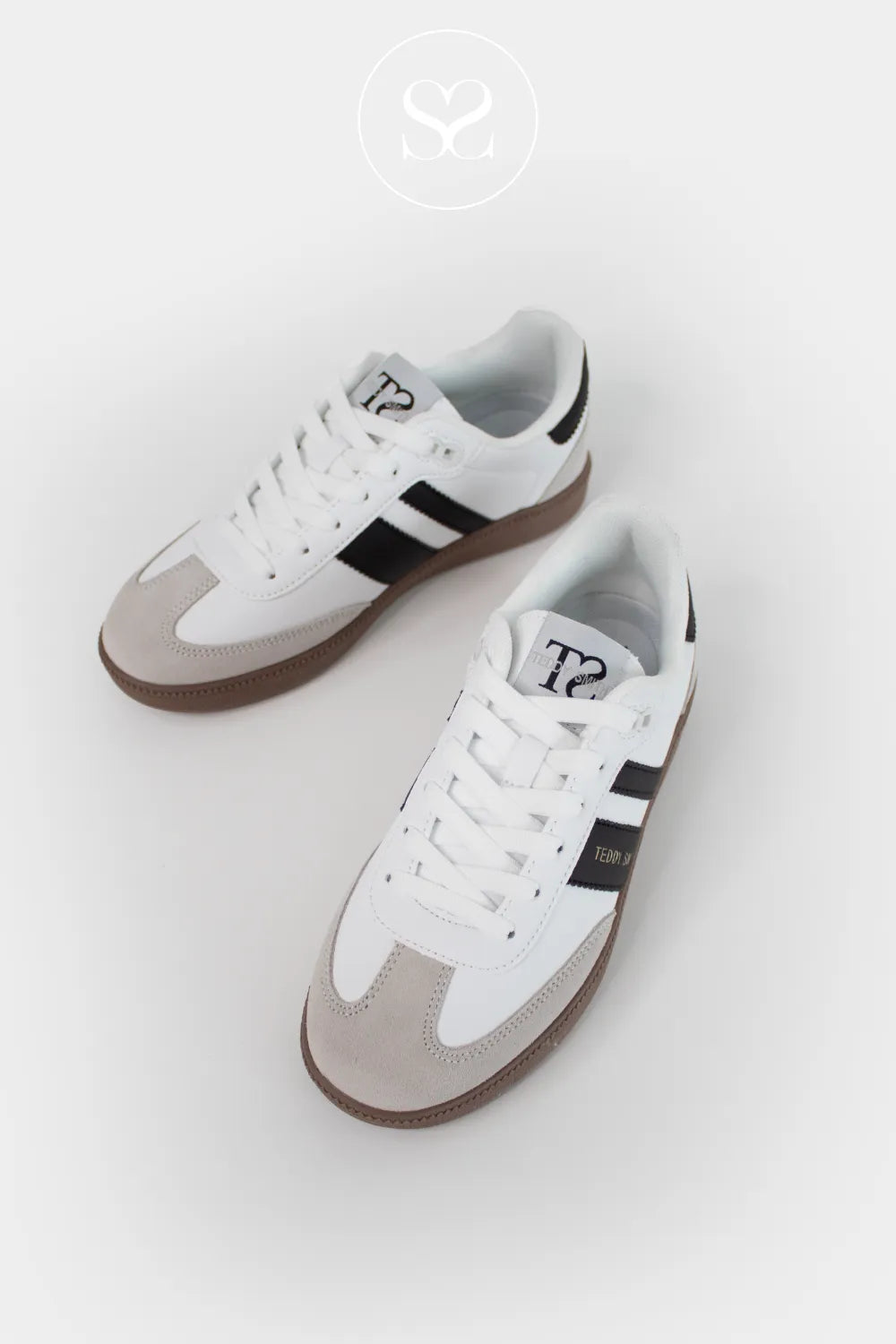 TEDDY SMITH WHITE TRAINERS FOR LADIES 120204