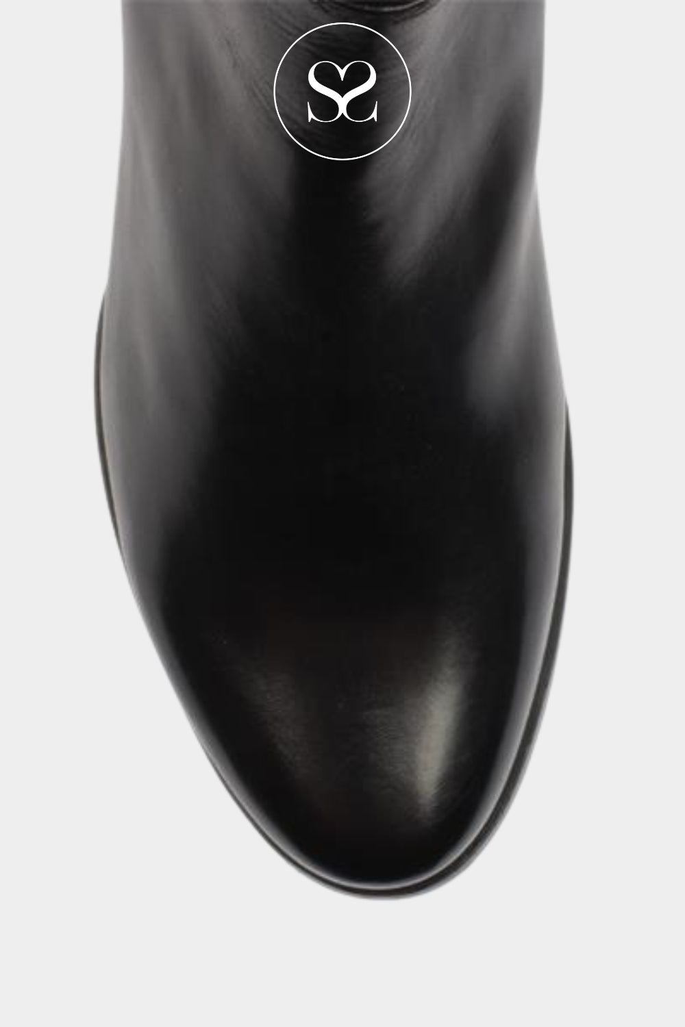 REGARDE LE CIEL BLACK LEATHER BLOCK HEEL ANKLE BOOT JOLENE-29 IRELAND