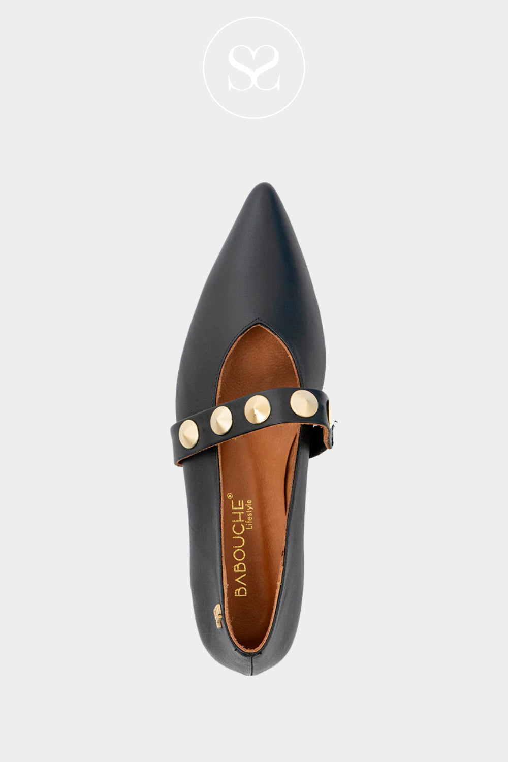 Babouche Black Ballerina Pumps - Flynn