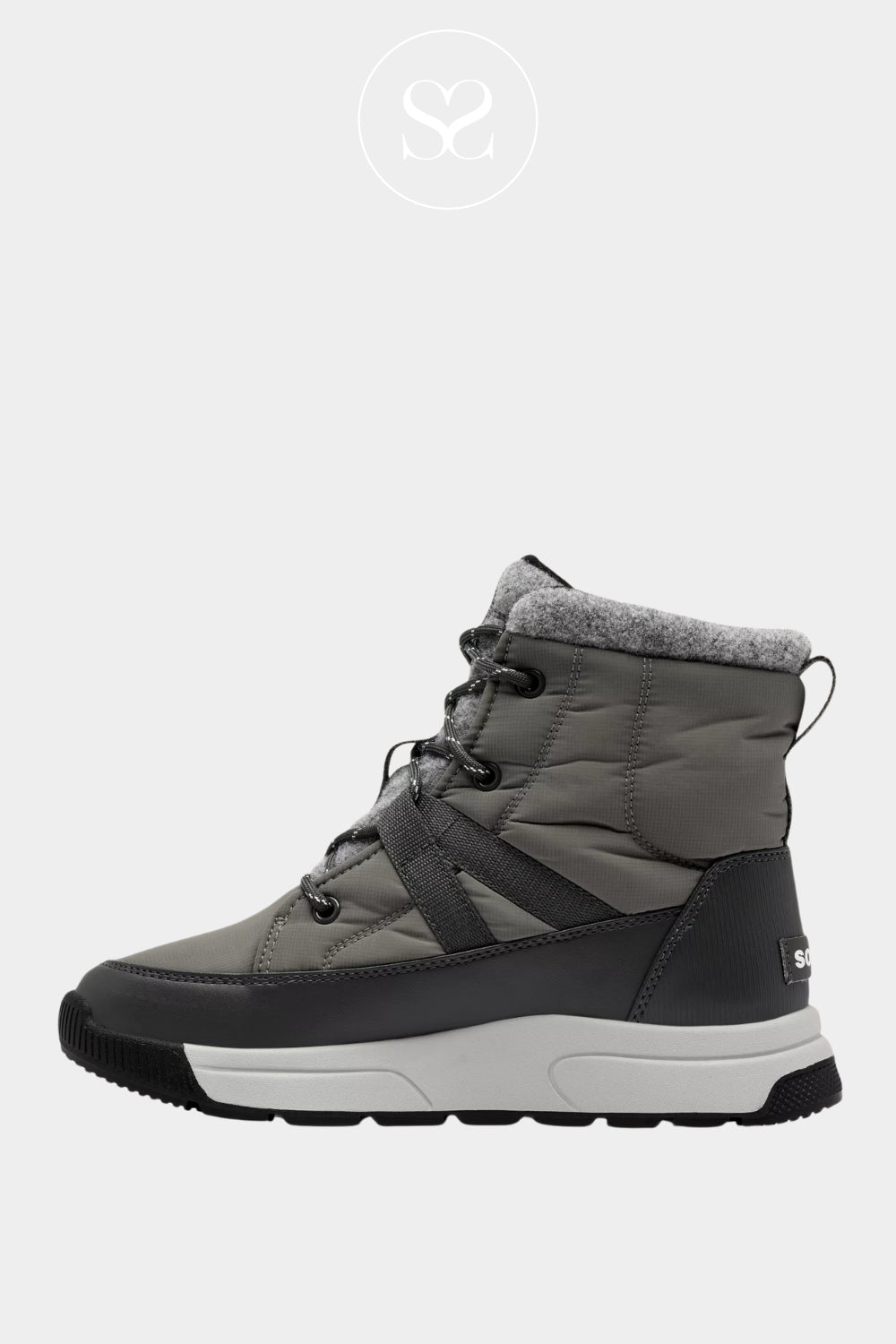 Sorel Grey Insulated Waterproof Boots for Women - Whitney III