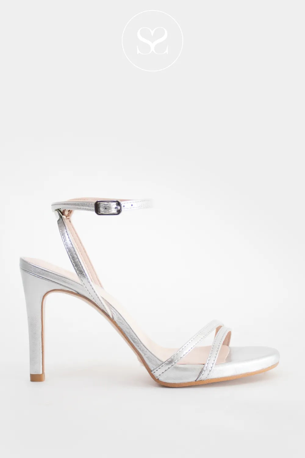 Lodi Silver Stiletto Sandals Itira