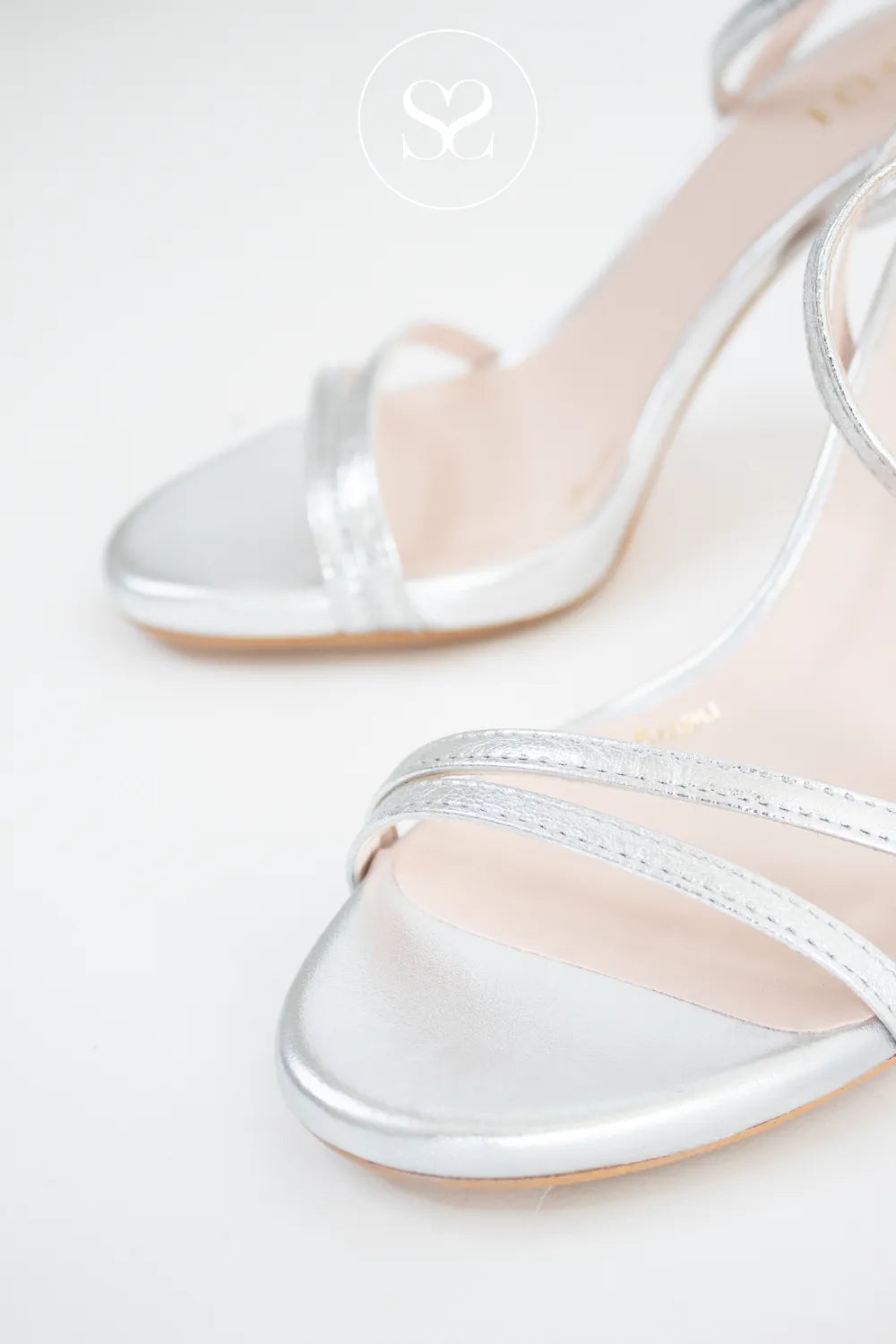 Lodi Silver Stiletto Sandals Itira