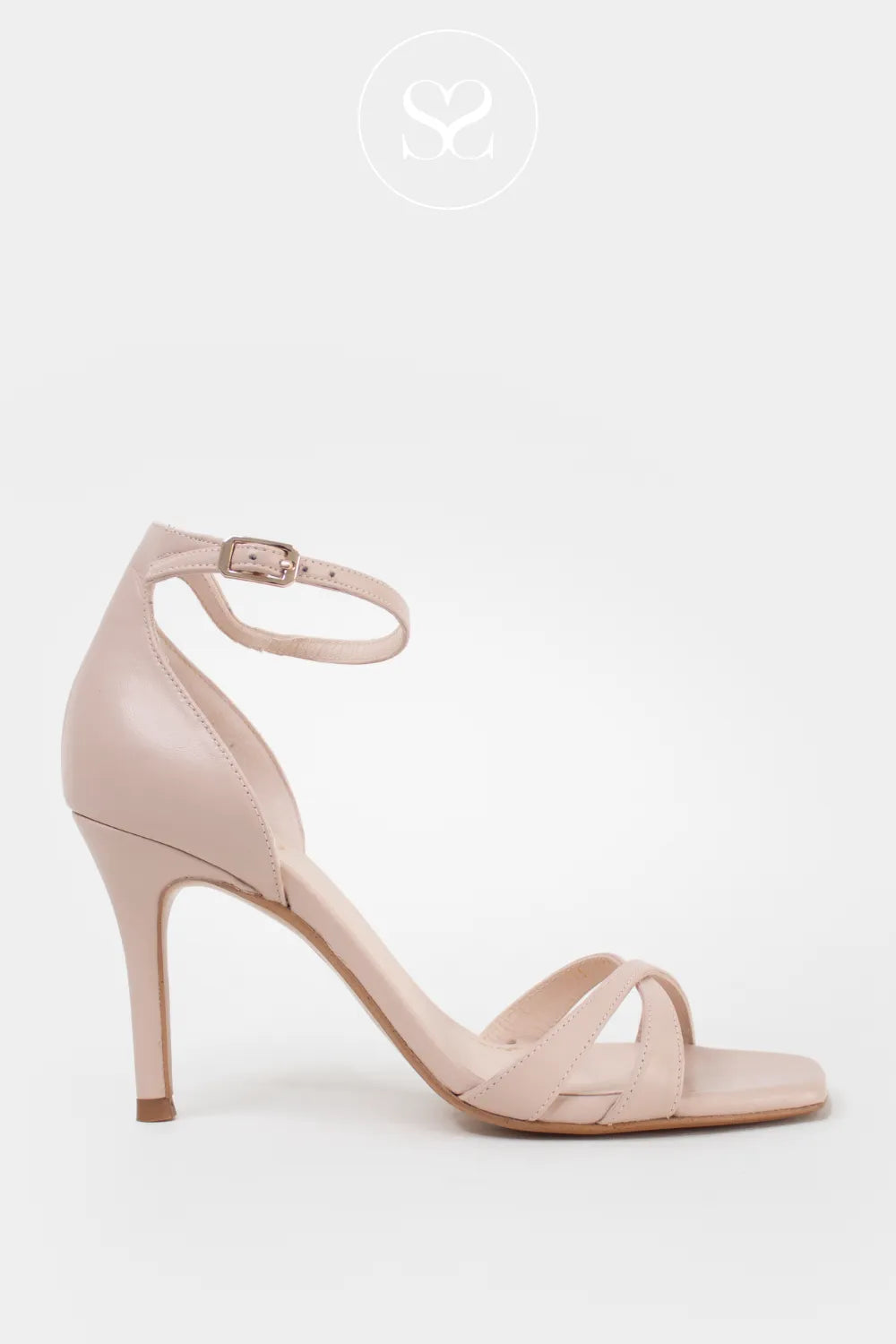 Lodi Nude Strappy Sandals - Sarly