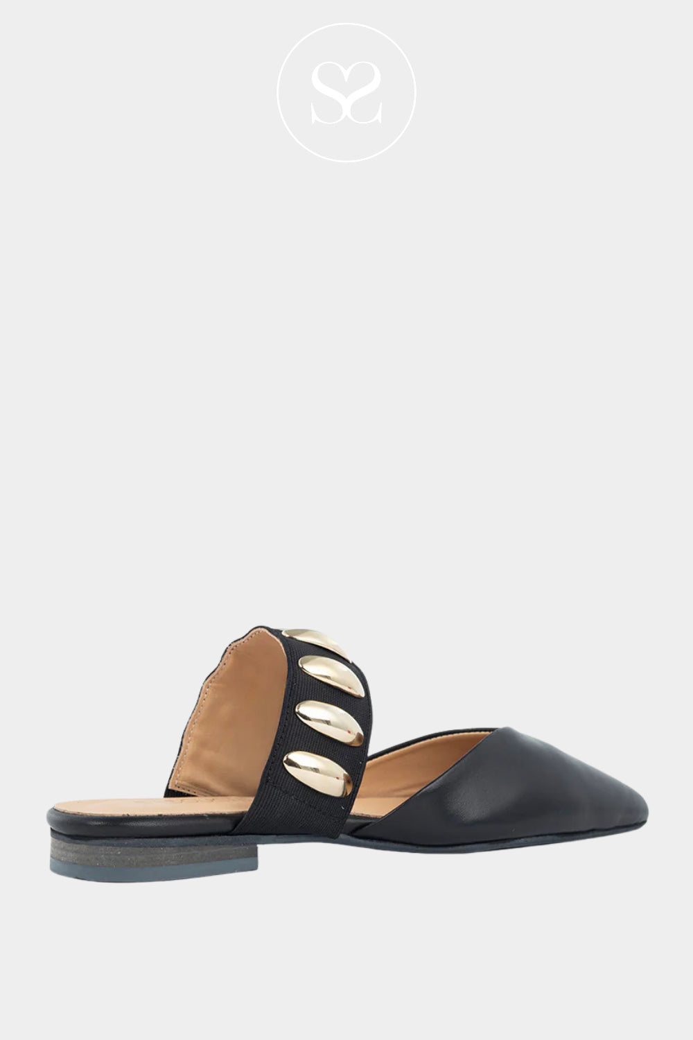 Babouche Black Ballerina Sliders - Grace