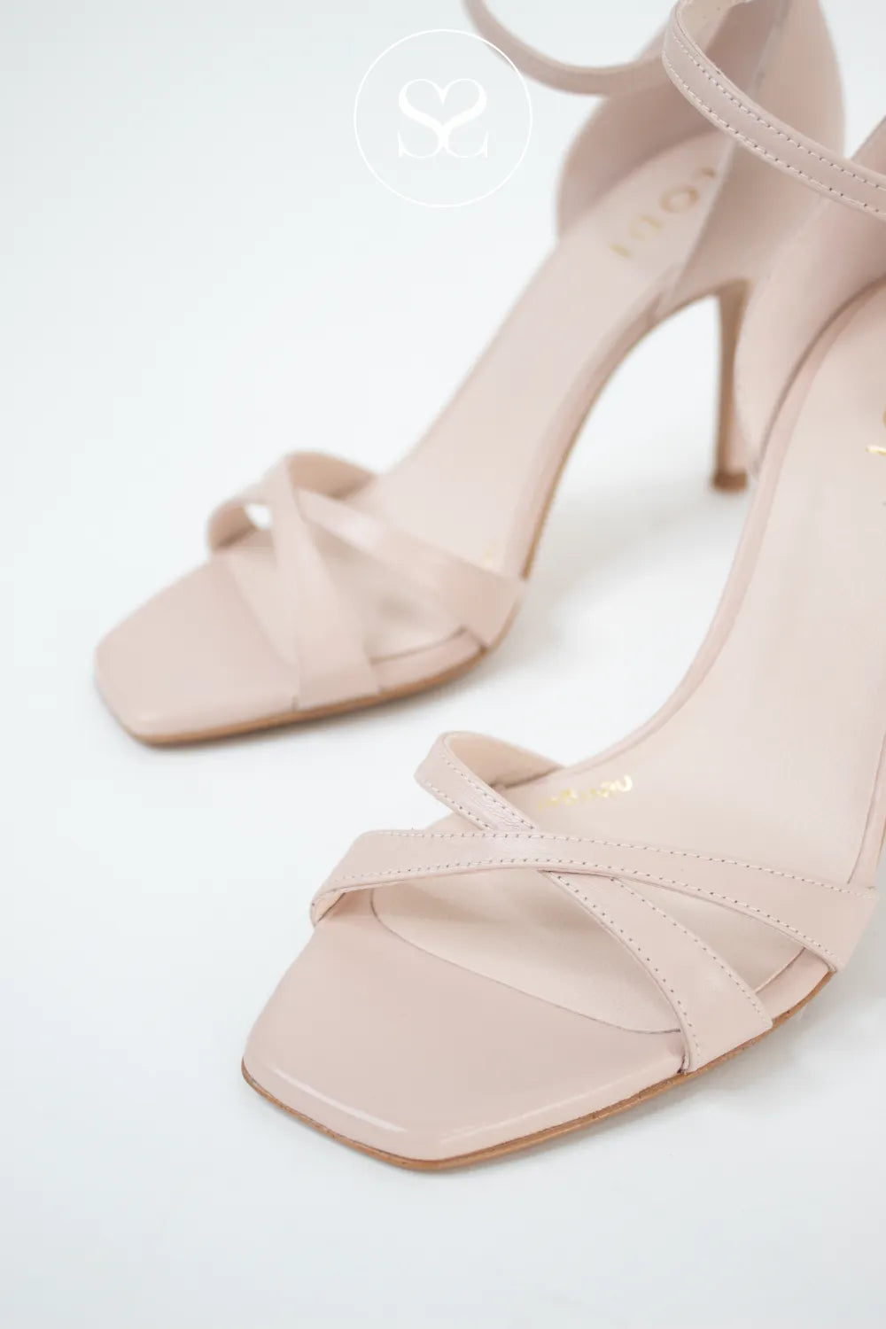 Lodi Nude Strappy Heeled Sandals - Sarly