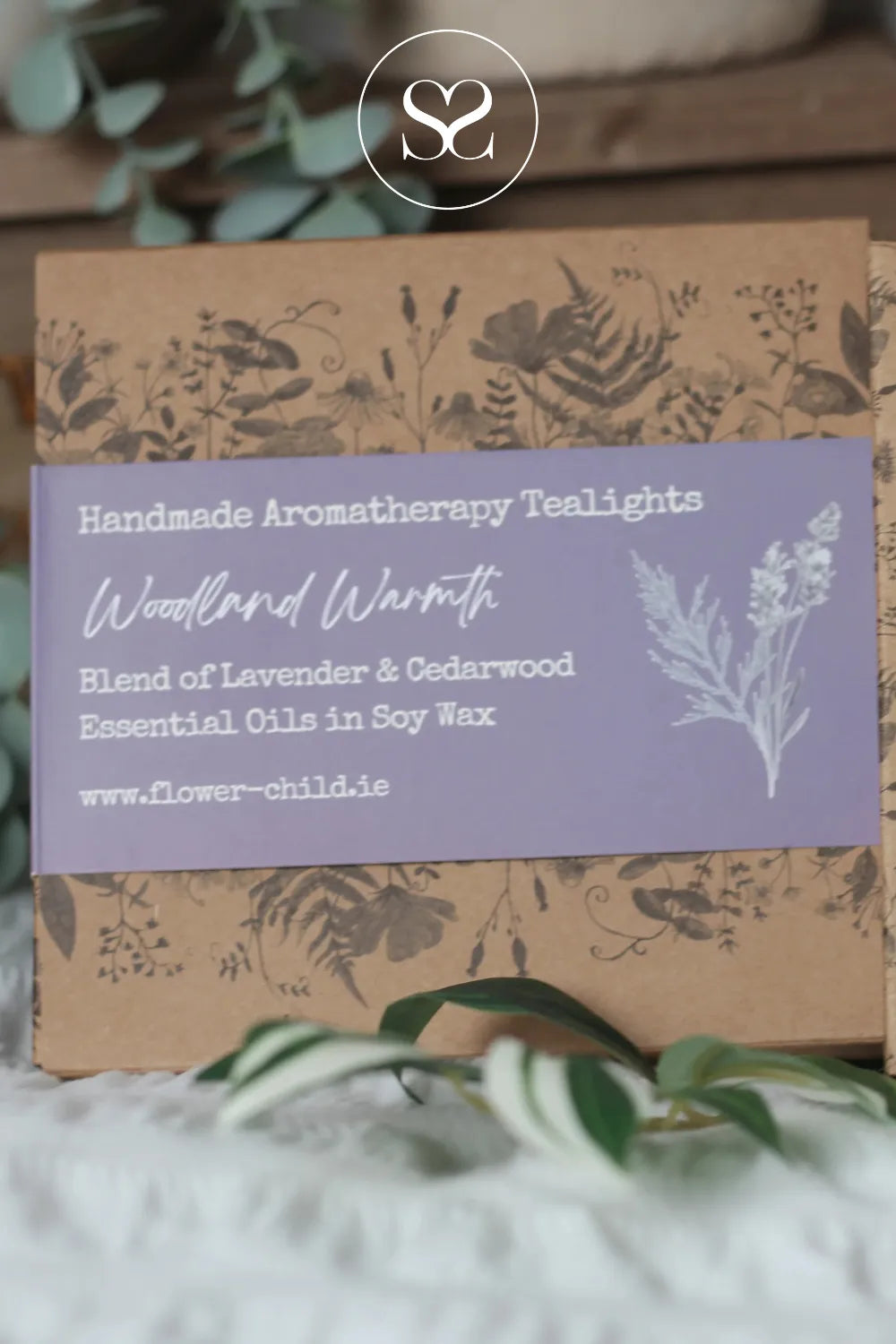 FLOWER CHILD 9 PACK TEALIGHTS - WOODLAND WARMTH Perfect for gifting, relaxation, daily rituals, or creating a cosy home atmosphere.