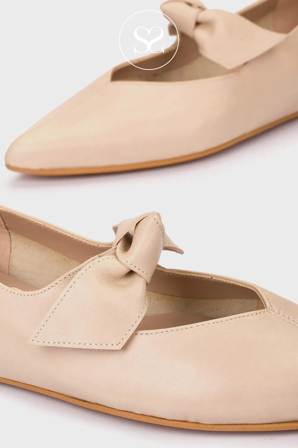 Wonders Beige Flat Pumps - A-3840