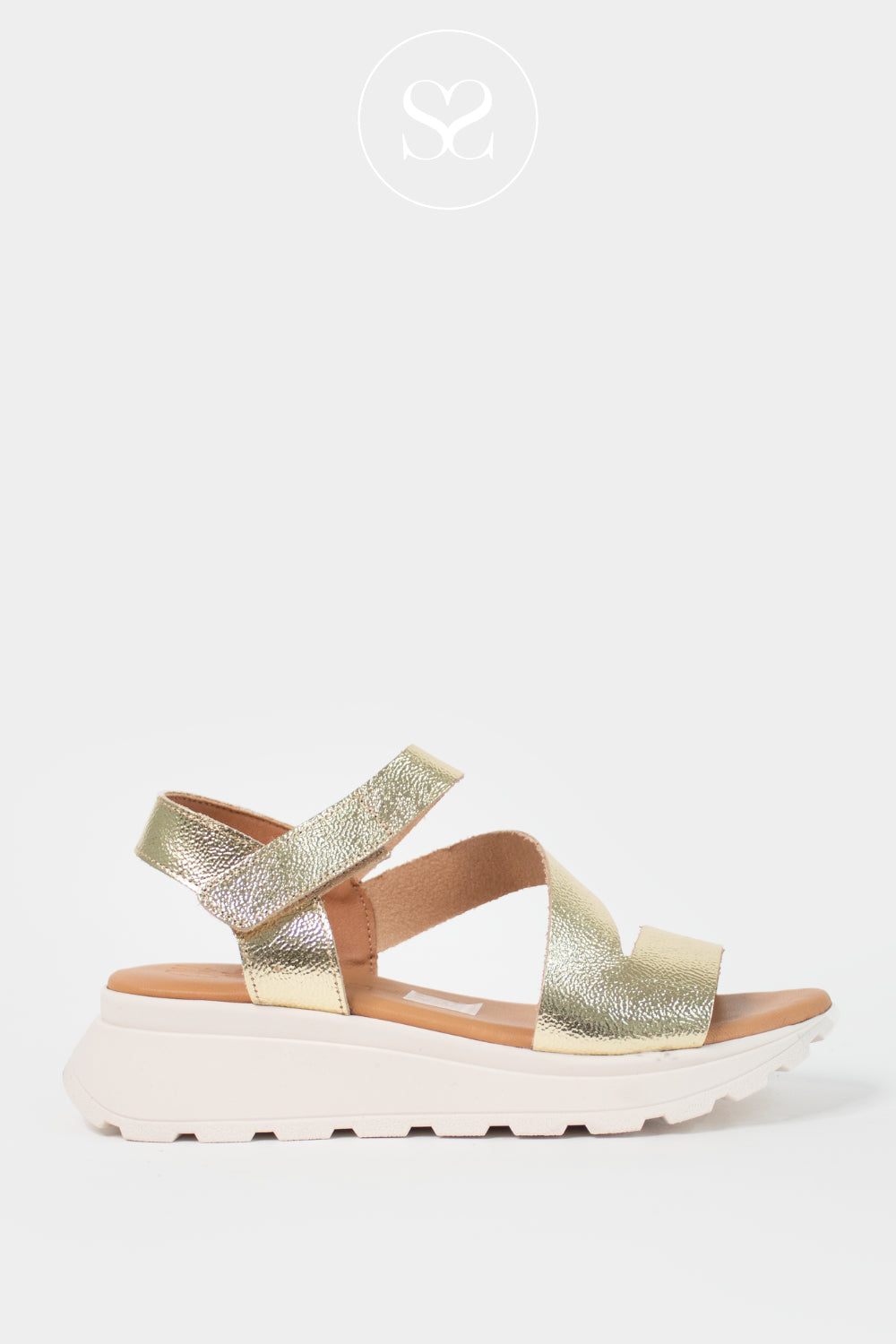 Oh My Sandals Gold wedge Walking Sandals 5955 - Ireland