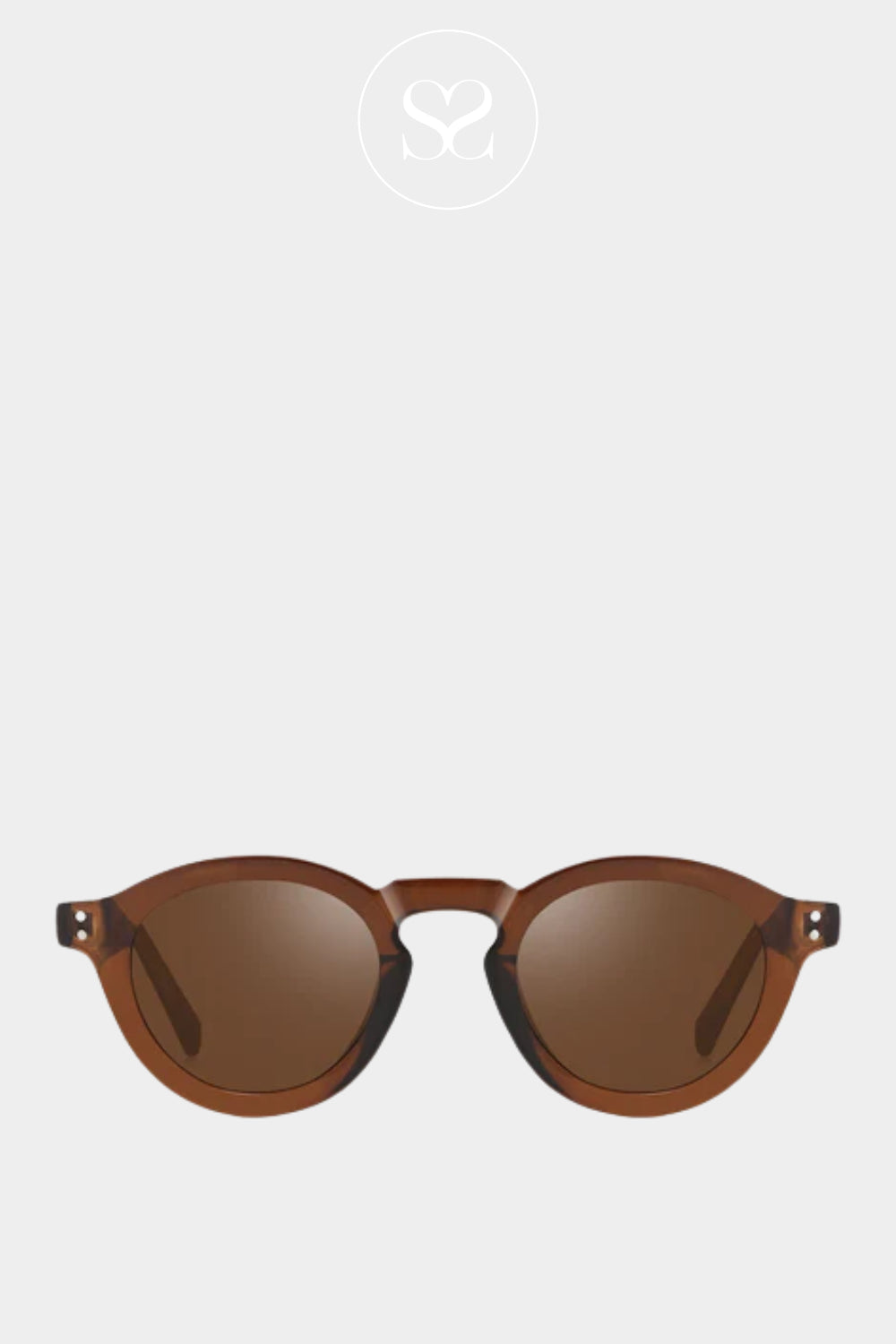 Eco Shades Brown Panto Sunglasses - Quist Ireland